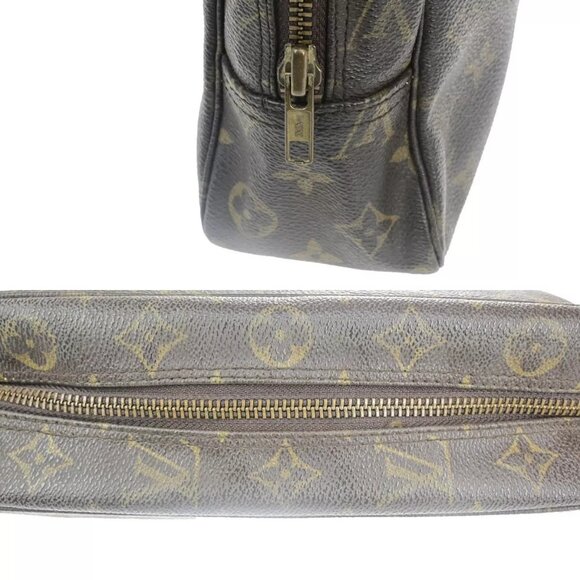 LOUIS VUITTON Trousse Toilette 28 Clutch Hand Bag Monogram Brown - Picture 12 of 14